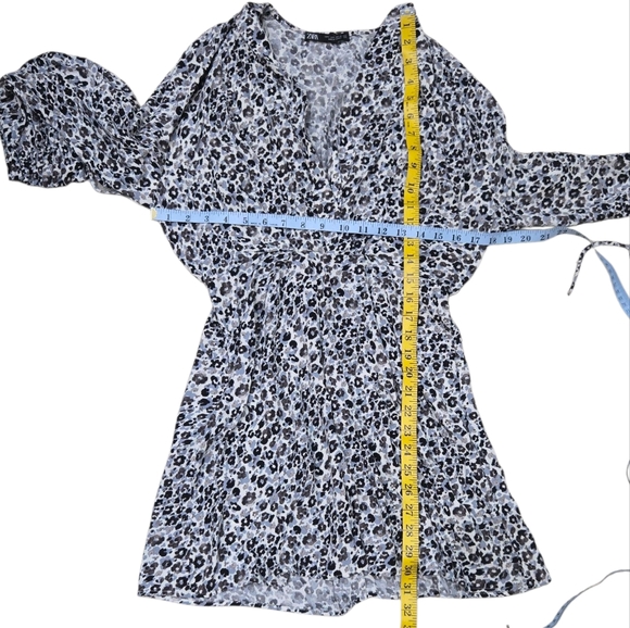 Zara Floral Flowy Mini Dress Super Cute!! S - Picture 5 of 7